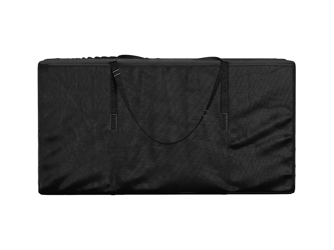 Borsa portaoggetti per cuscini da giardino nera 150x75x75 cm PE
