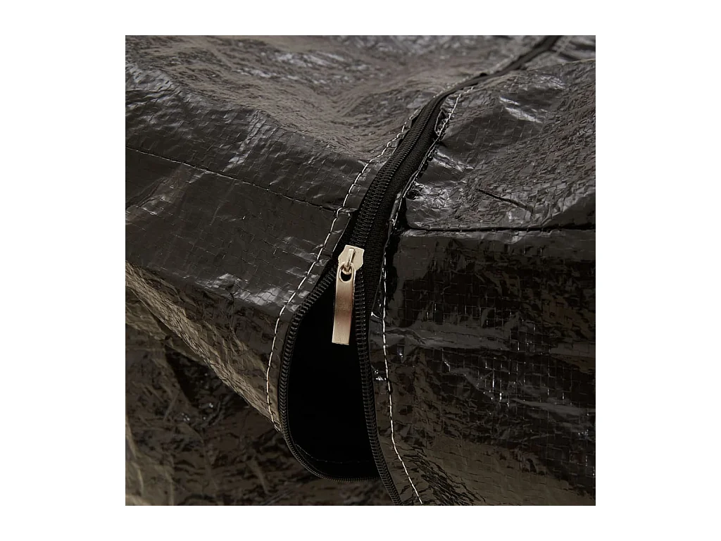 Borsa portaoggetti per cuscini da giardino nera 150x75x75 cm PE