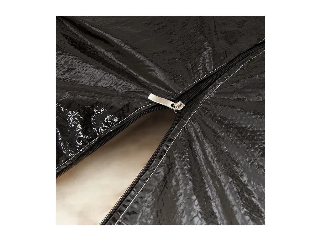 Borsa portaoggetti per cuscini da giardino nera 150x75x75 cm PE