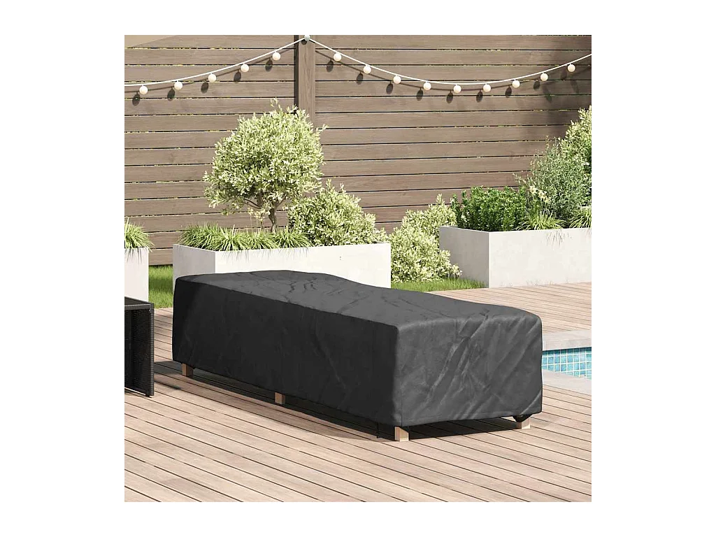 Housse pour mobilier d'extérieur 210 x 74 x 40 cm