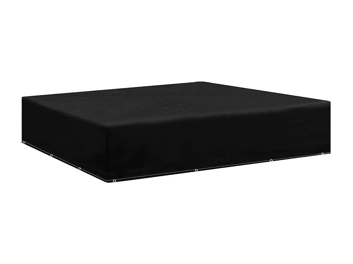 Copri mobili da giardino 2 pezzi 12 occhielli 250x250x70 cm