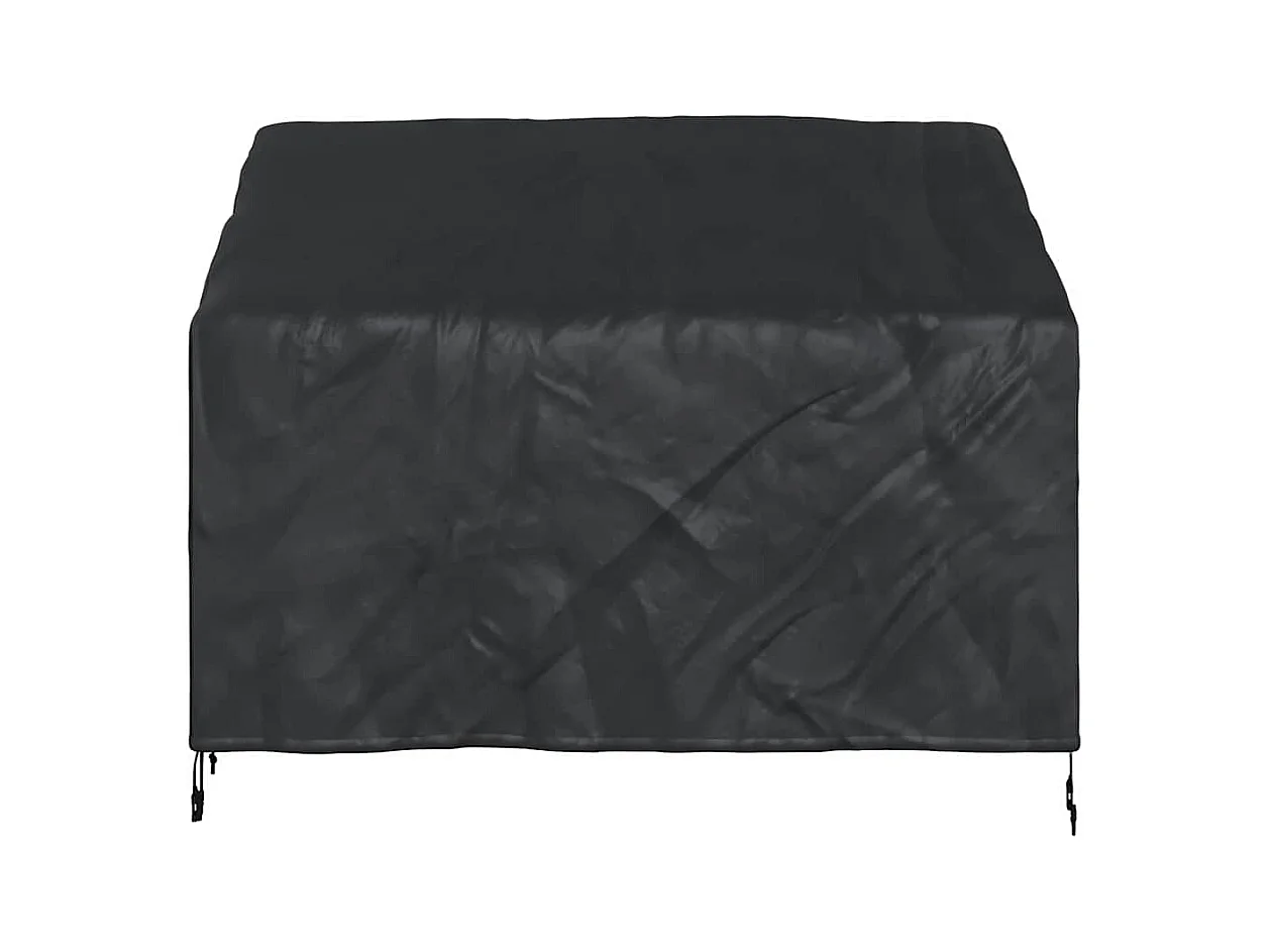Copertura per panca da giardino nera 134 x 70 x 65 / 94 cm tessuto 420D