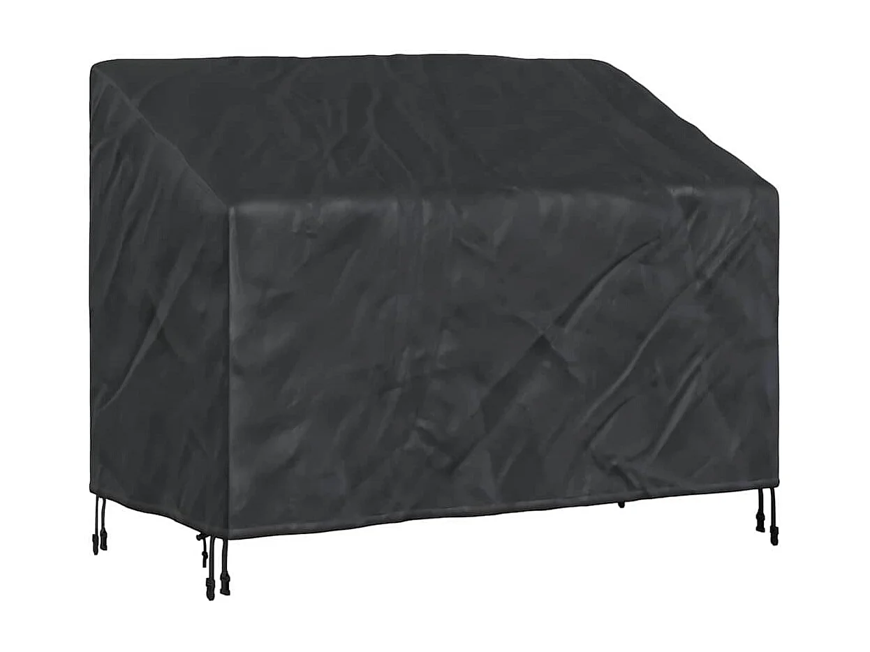 Housse de banc de jardin Noir 134 x 70 x 65 / 94 cm Tissu 420D