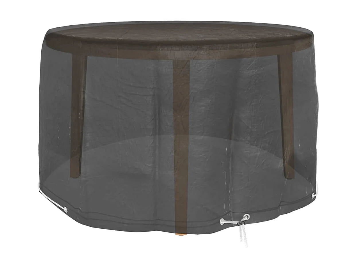 Tuinmeubelhoezen 2 stuks 6 ogen Ø125x75 cm rond