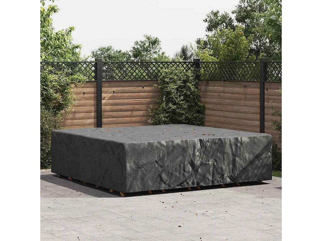 Housse pour mobilier d'extérieur Noir 260 x 260 x 70 cm 420D