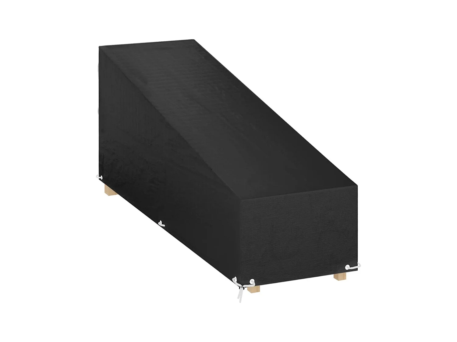 Funda chaise longue 12 ojales 200x65x35/60 cm polietileno