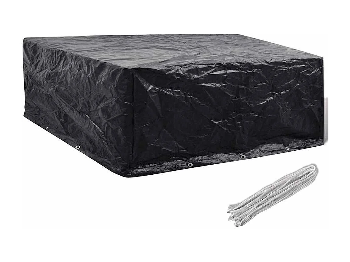 Copertura per mobili da giardino con 10 occhielli 260x260x90 cm