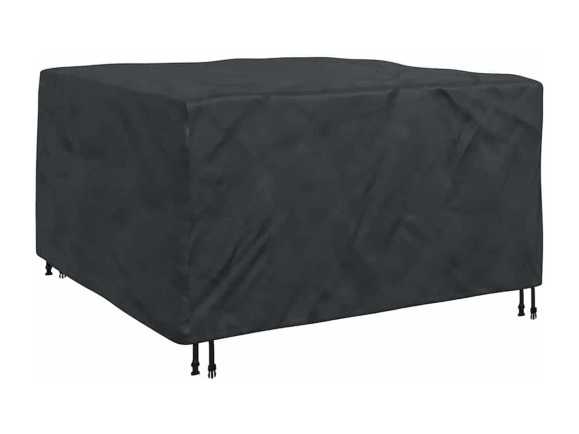 Housse pour mobilier d'extérieur Noir 150 x 150 x 75 cm 210D
