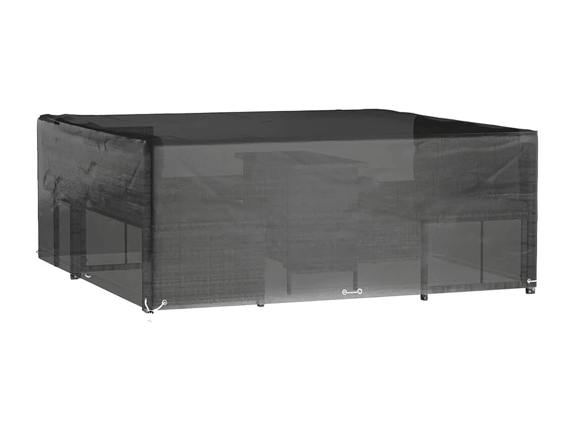 Funda para muebles de jardín 16 ojales 250x250x90 cm cuadrada