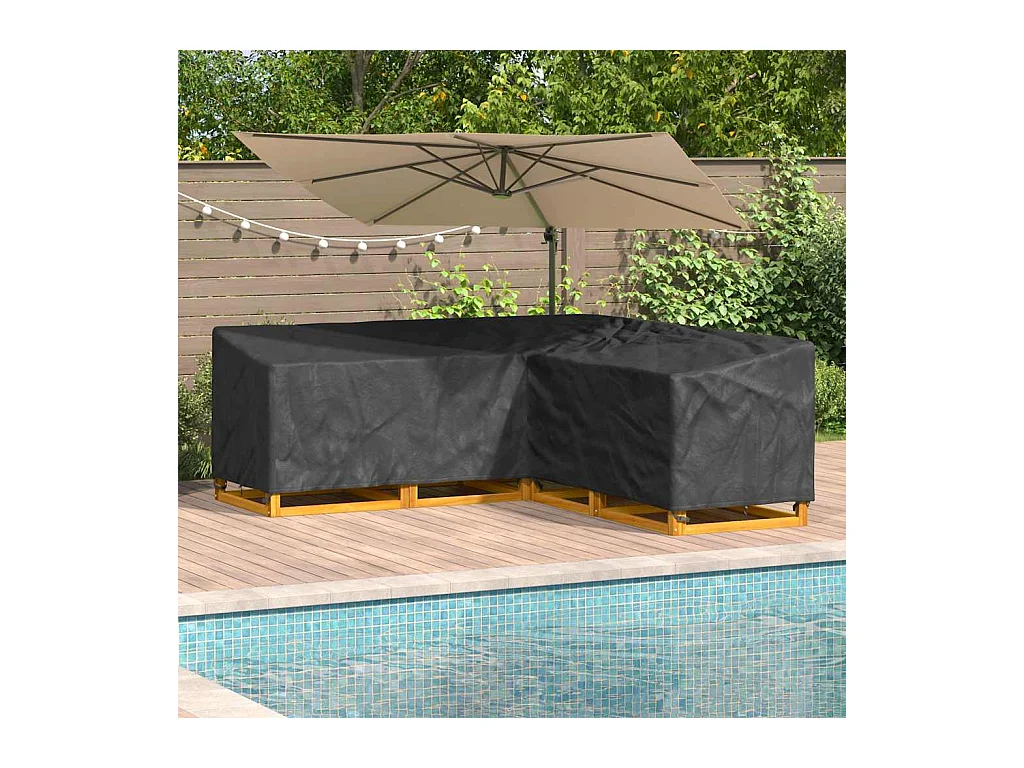 Housse pour mobilier d'extérieur 220 x 220 x 80 cm