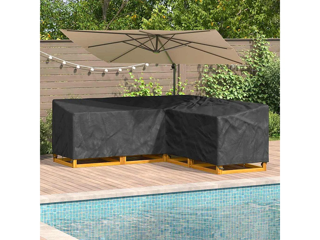 Funda para muebles de exterior 220 x 220 x 80 cm