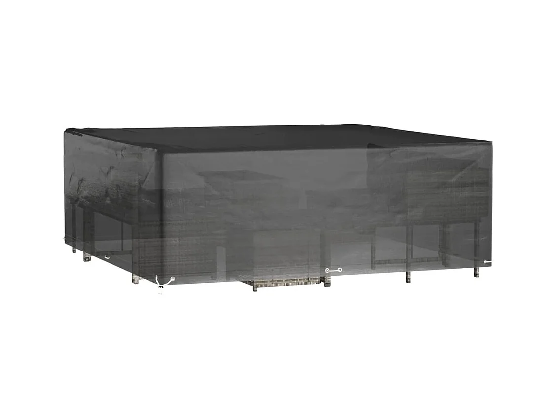Funda para muebles de jardín 16 ojales 300x300x75 cm cuadrada