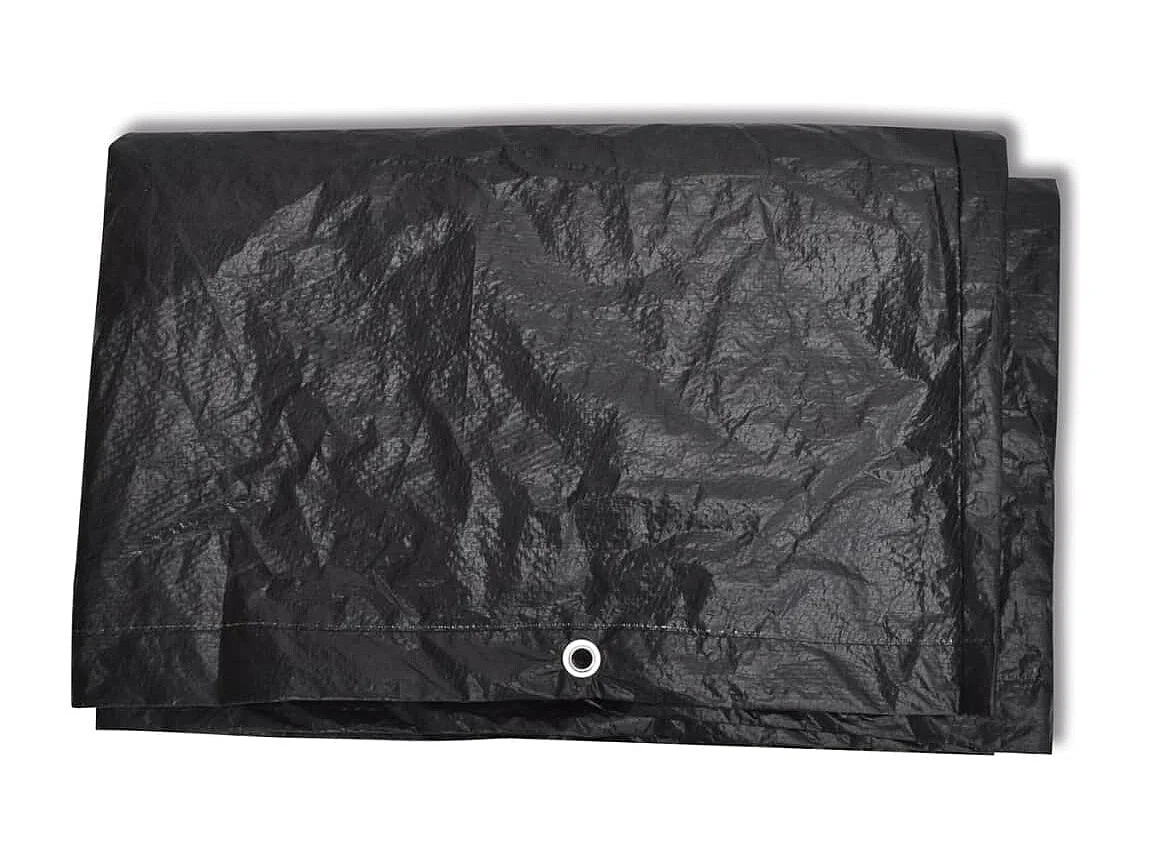 Fundas para muebles de jardín 2 uds 8 ojales 135x135x90 cm