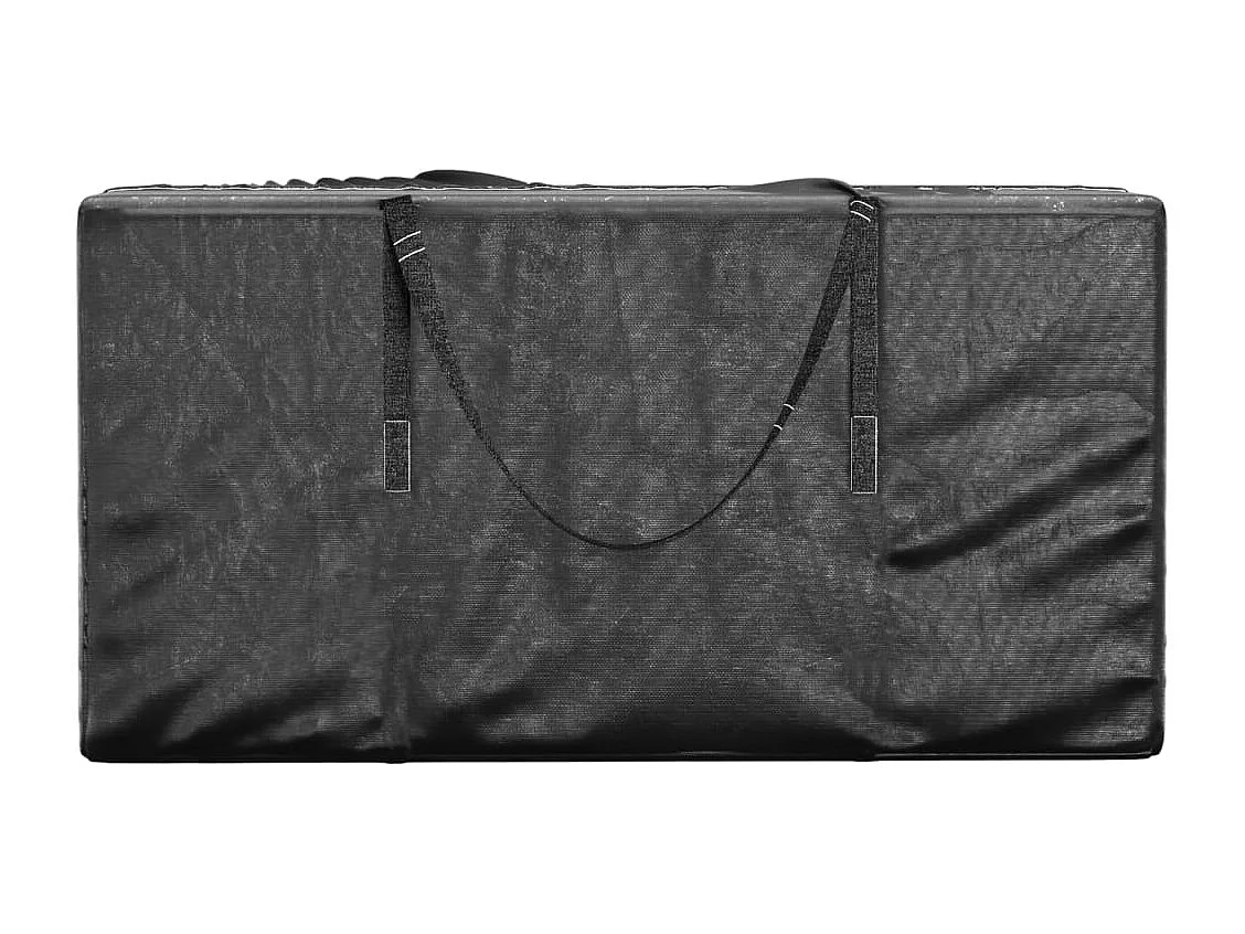 Sacs de rangement pour sapin de Noël 2 pcs noir polyéthylène