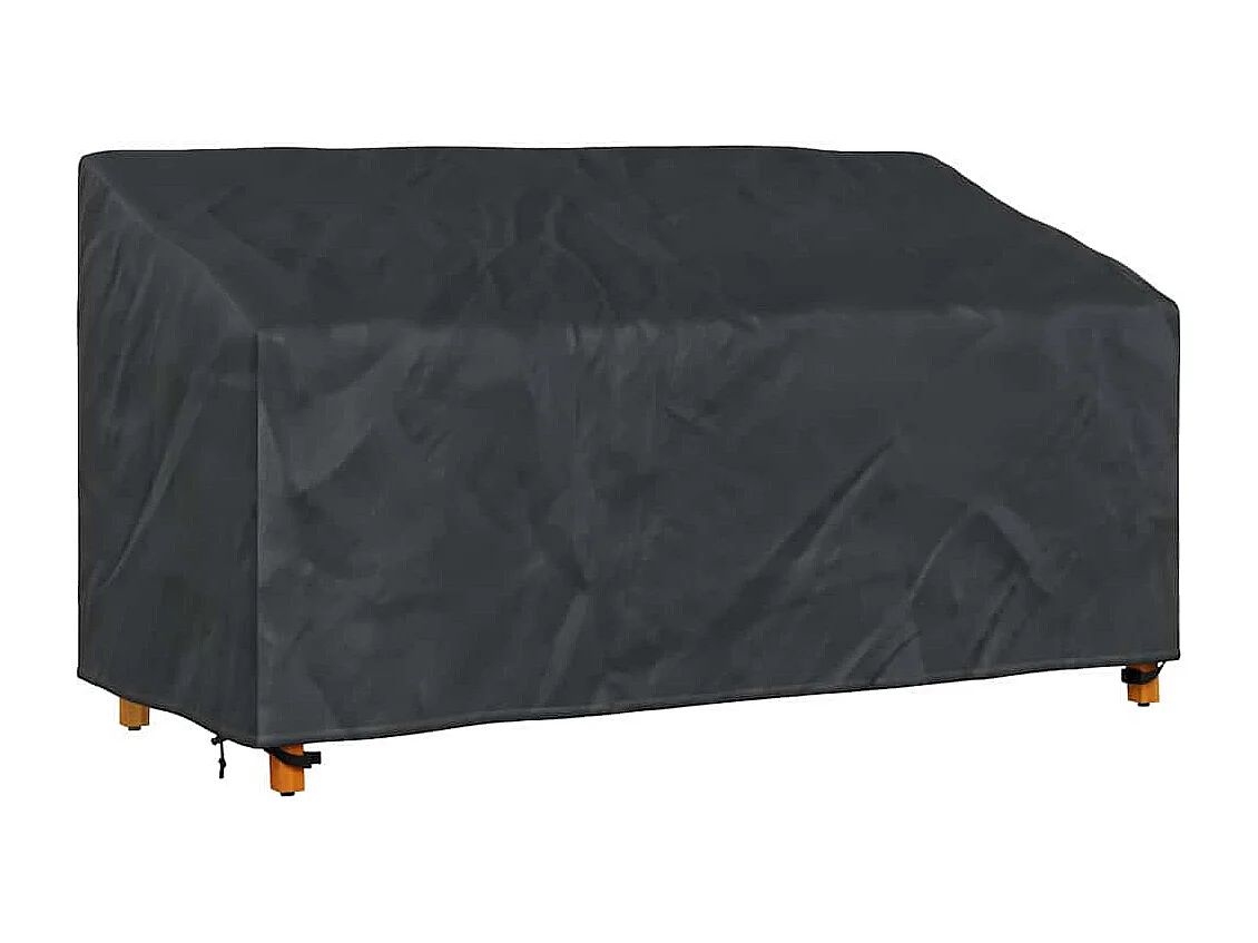 Tuinbankhoes Zwart 185 x 85 x 65 / 94 cm 210D stof