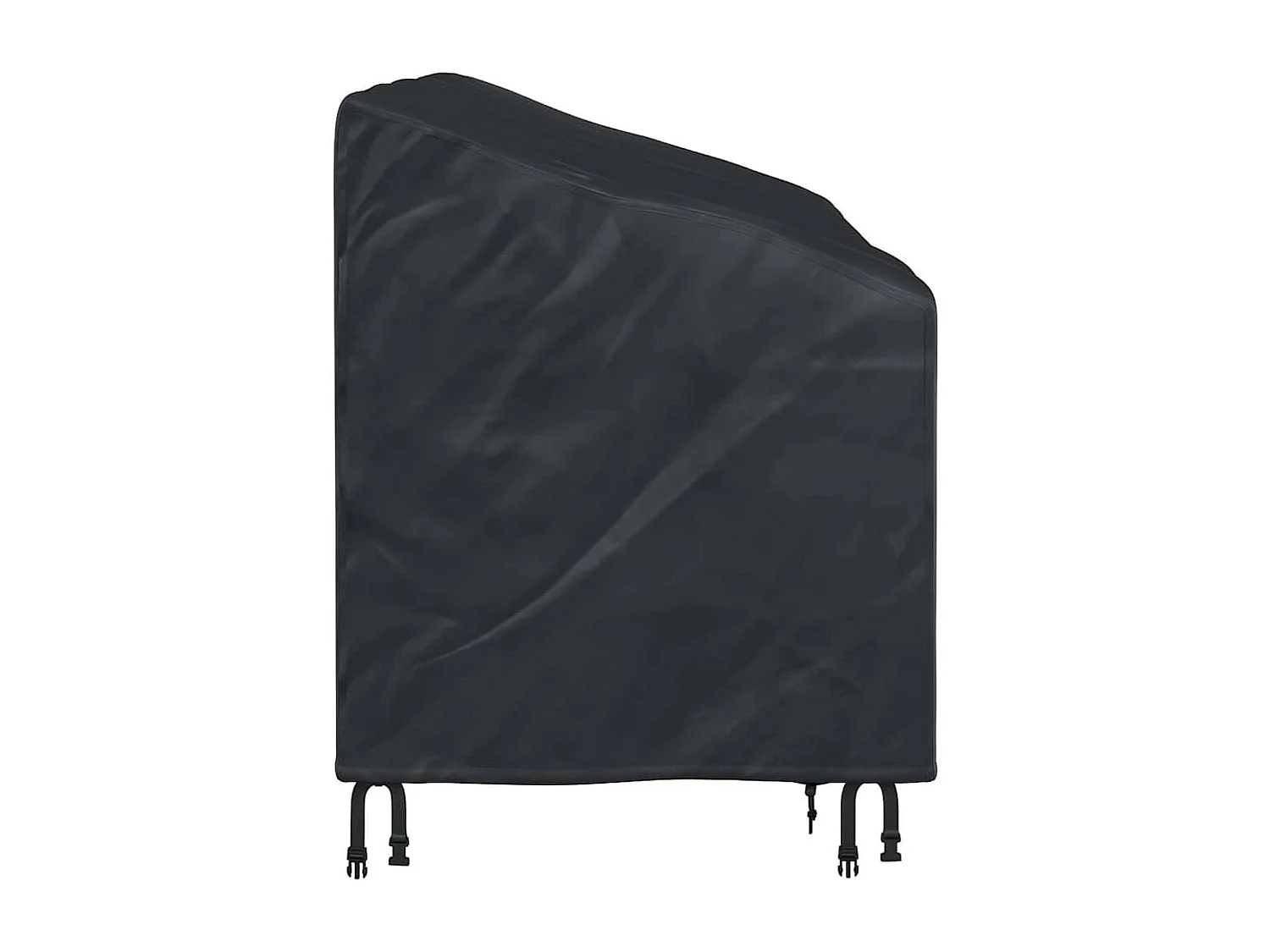 Housse de banc de jardin Noir 185 x 85 x 65 / 94 cm Tissu 210D
