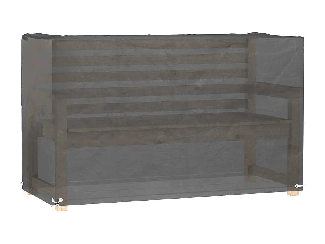 Funda para muebles de jardín con 8 ojales, 170 x 94 x 70 cm, rectangular