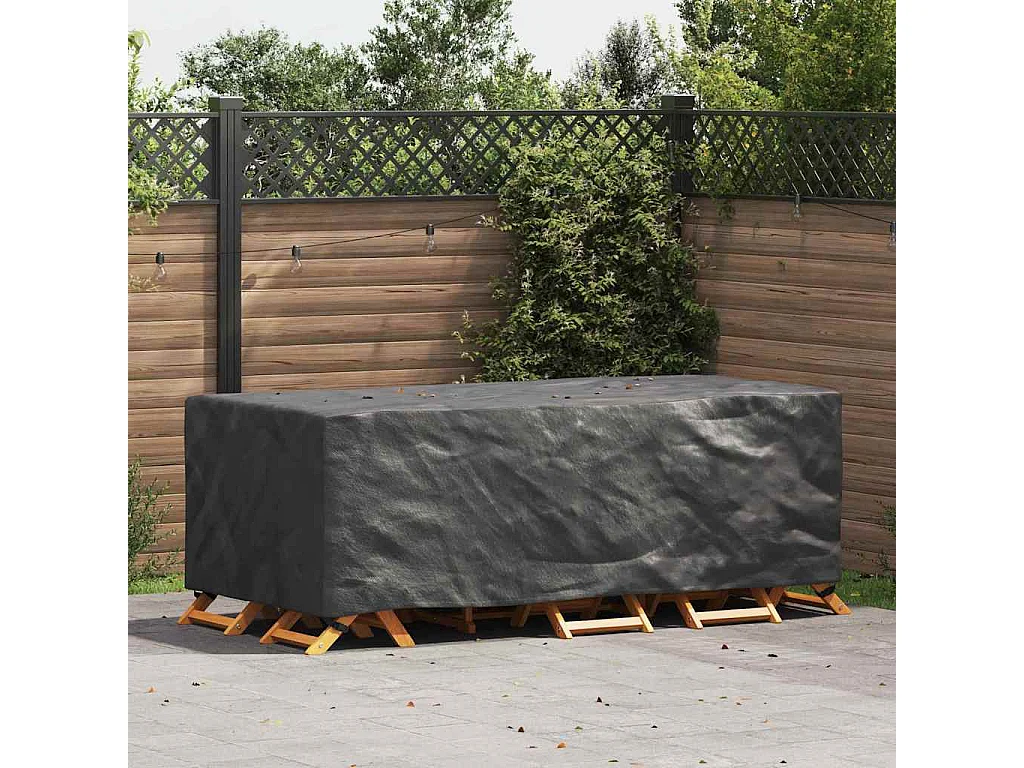 Housse pour mobilier d'extérieur Noir 229 x 113 x 73 cm 420D