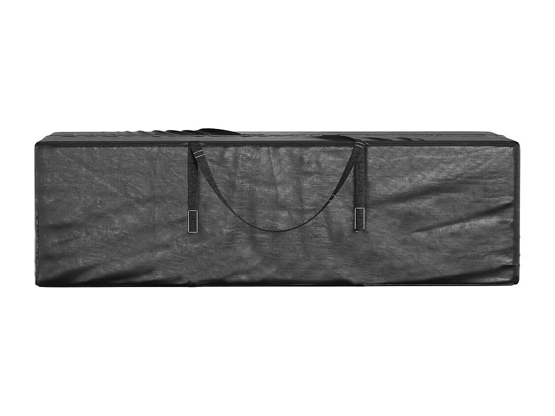 Bolsas de almacenamiento para cojines de jardín, 2 unidades, color negro