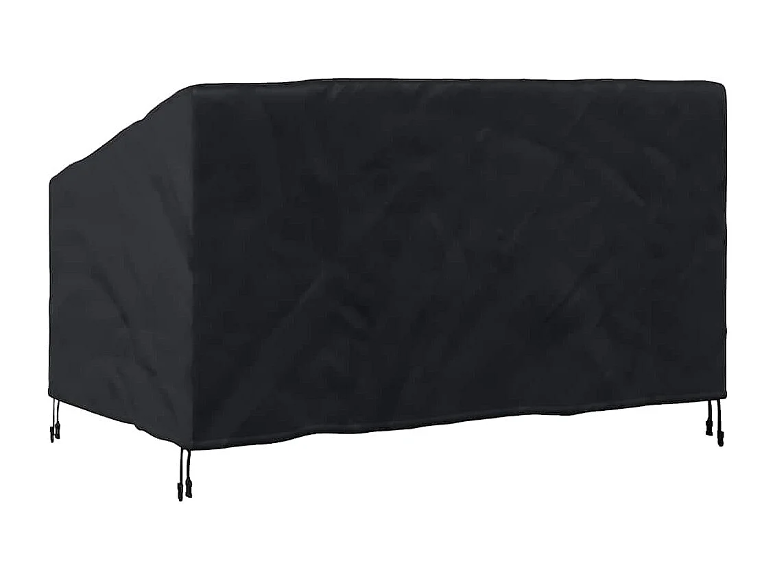 Tuinbankhoes Zwart 160 x 100 x 61 / 89 cm 600D stof
