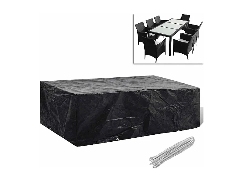 Tuinmeubelhoes met 8 ogen 300 x 140 x 90 cm