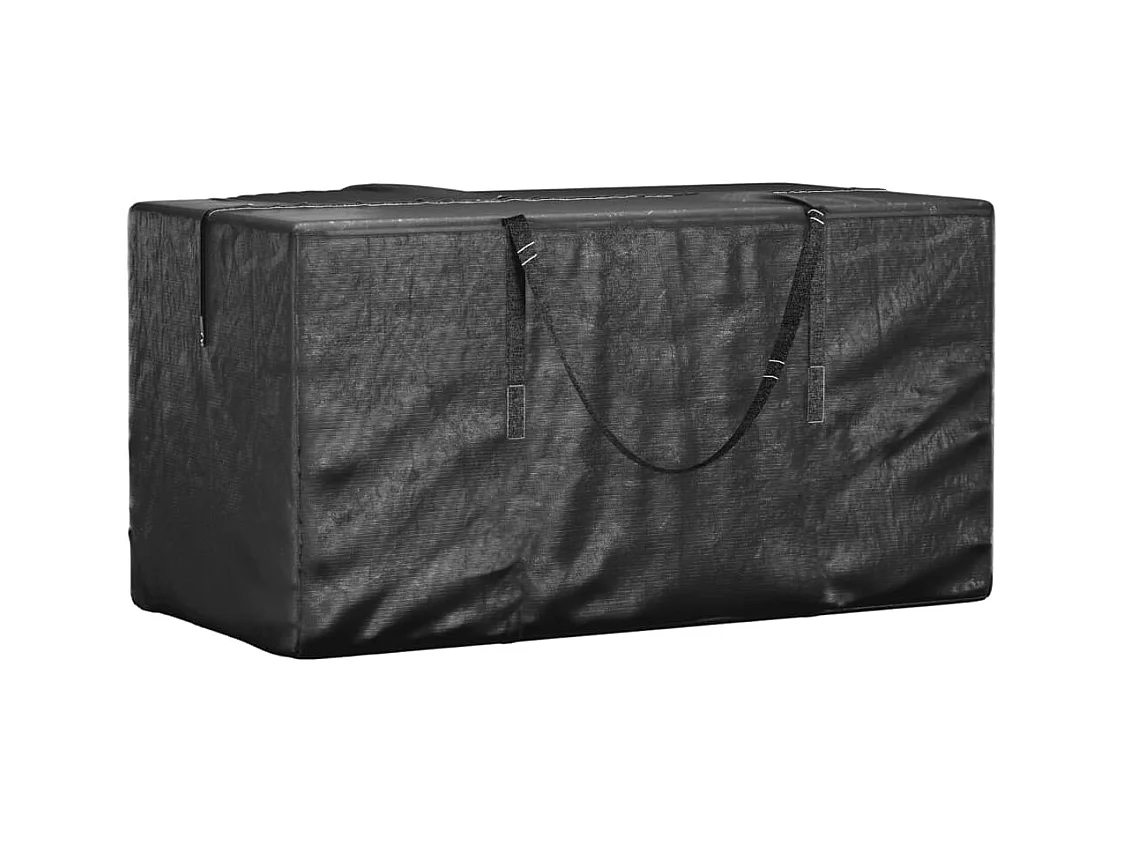 Bolsa de almacenamiento para árbol de Navidad negra 150x75x75 cm PE
