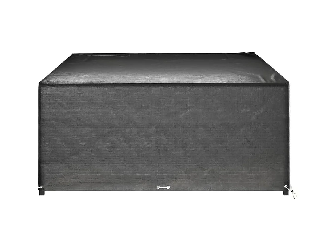 Fundas para muebles de jardín 2 piezas 16 ojales rectangulares