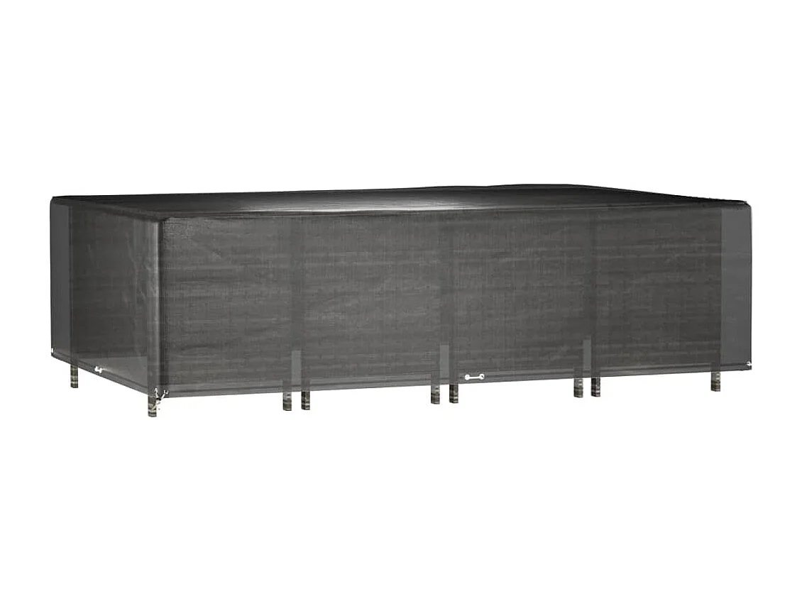 Copri mobili da giardino 2 pezzi 16 occhielli rettangolari