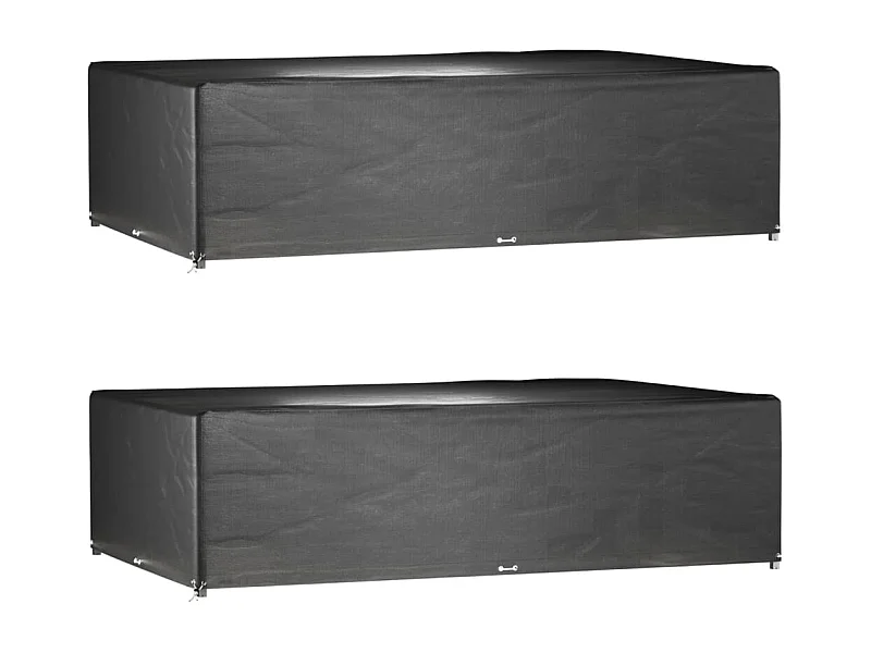 Copri mobili da giardino 2 pezzi 16 occhielli rettangolari