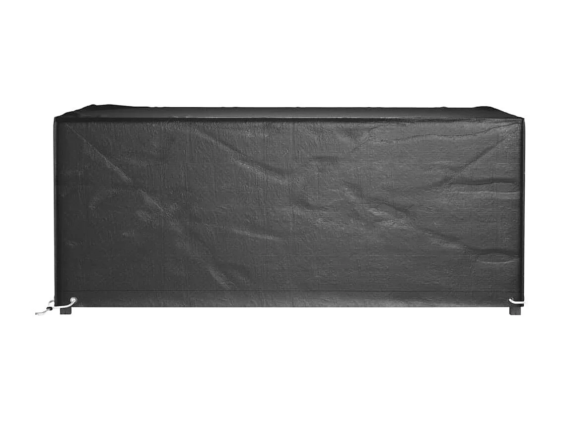 Copri mobili da giardino 2 pezzi 8 occhielli 180x122x75cm rettangolare