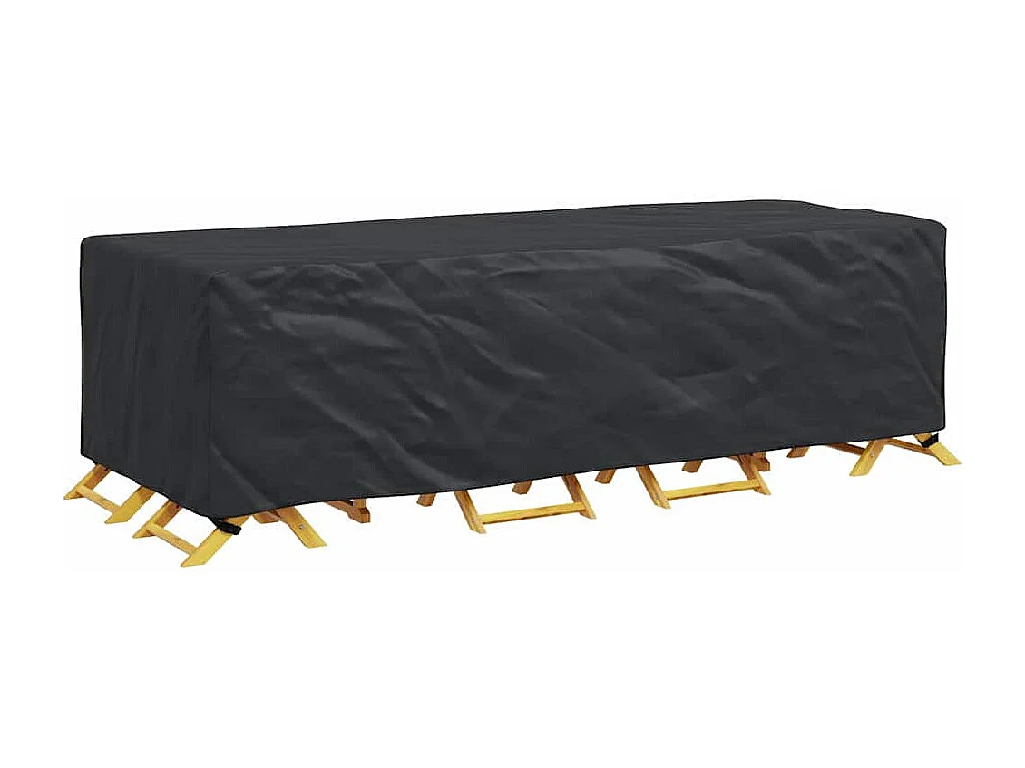 Housse pour mobilier d'extérieur Noir 270 x 110 x 70 cm 210D