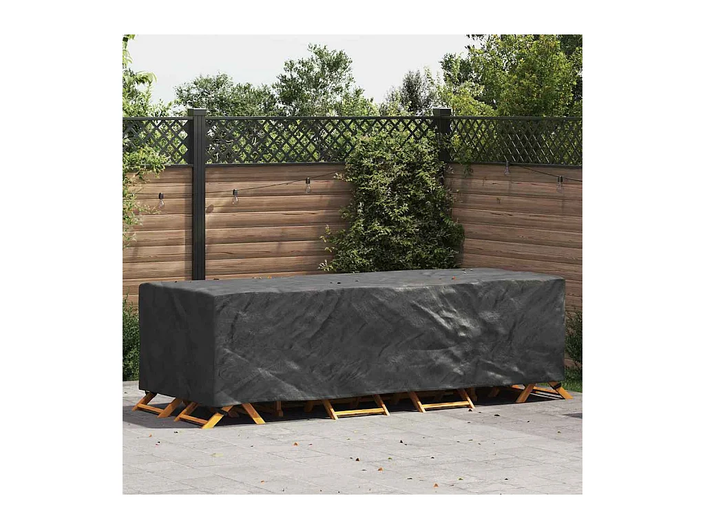 Housse pour mobilier d'extérieur Noir 270 x 110 x 70 cm 210D