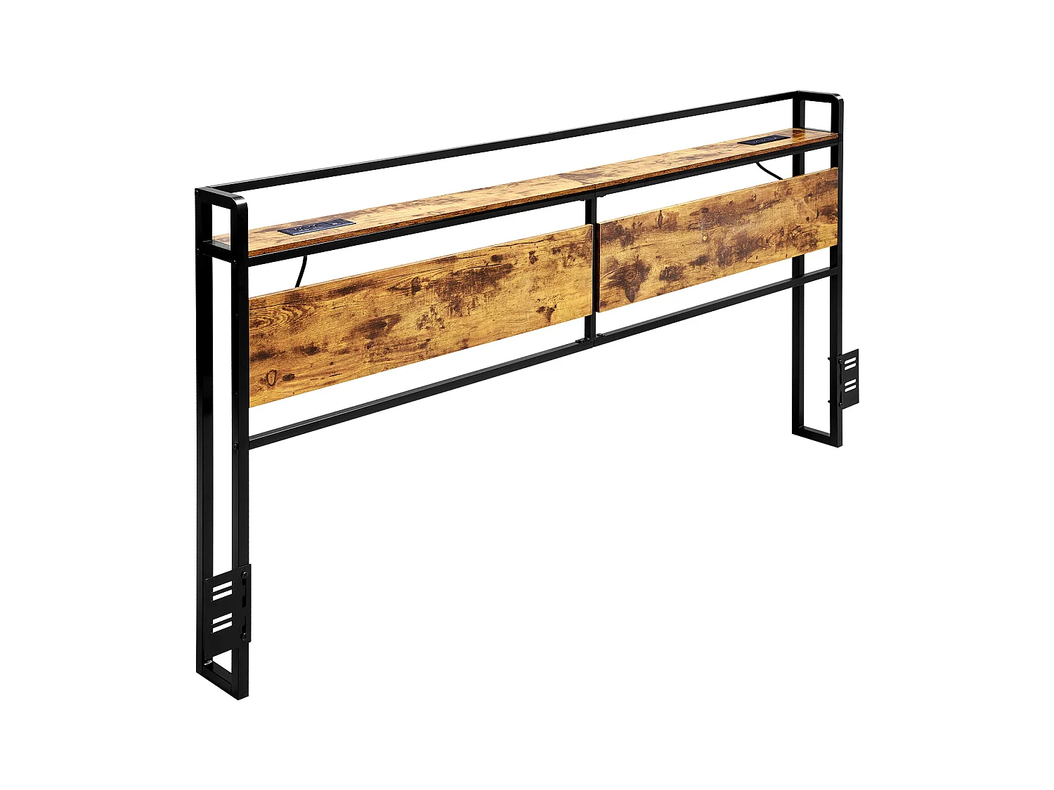 Głowa Łóżka SucceBuy do Łóżka King Size, Głowa Łóżka na Nogi Regulowalne Wysokościowo z Półką do Przechowywania, z Portem USB, do Różnych Ram Łóżkowych