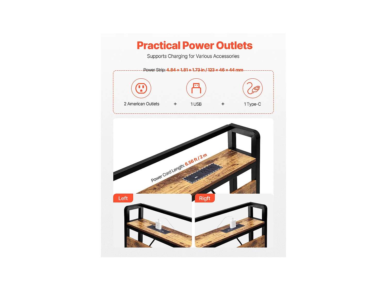 Głowa Łóżka SucceBuy do Łóżka King Size, Głowa Łóżka na Nogi Regulowalne Wysokościowo z Półką do Przechowywania, z Portem USB, do Różnych Ram Łóżkowych