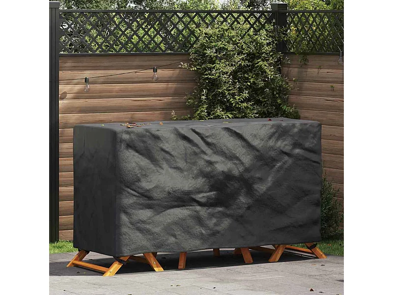 Housse pour mobilier d'extérieur Noir 180 x 70 x 90 cm 600D