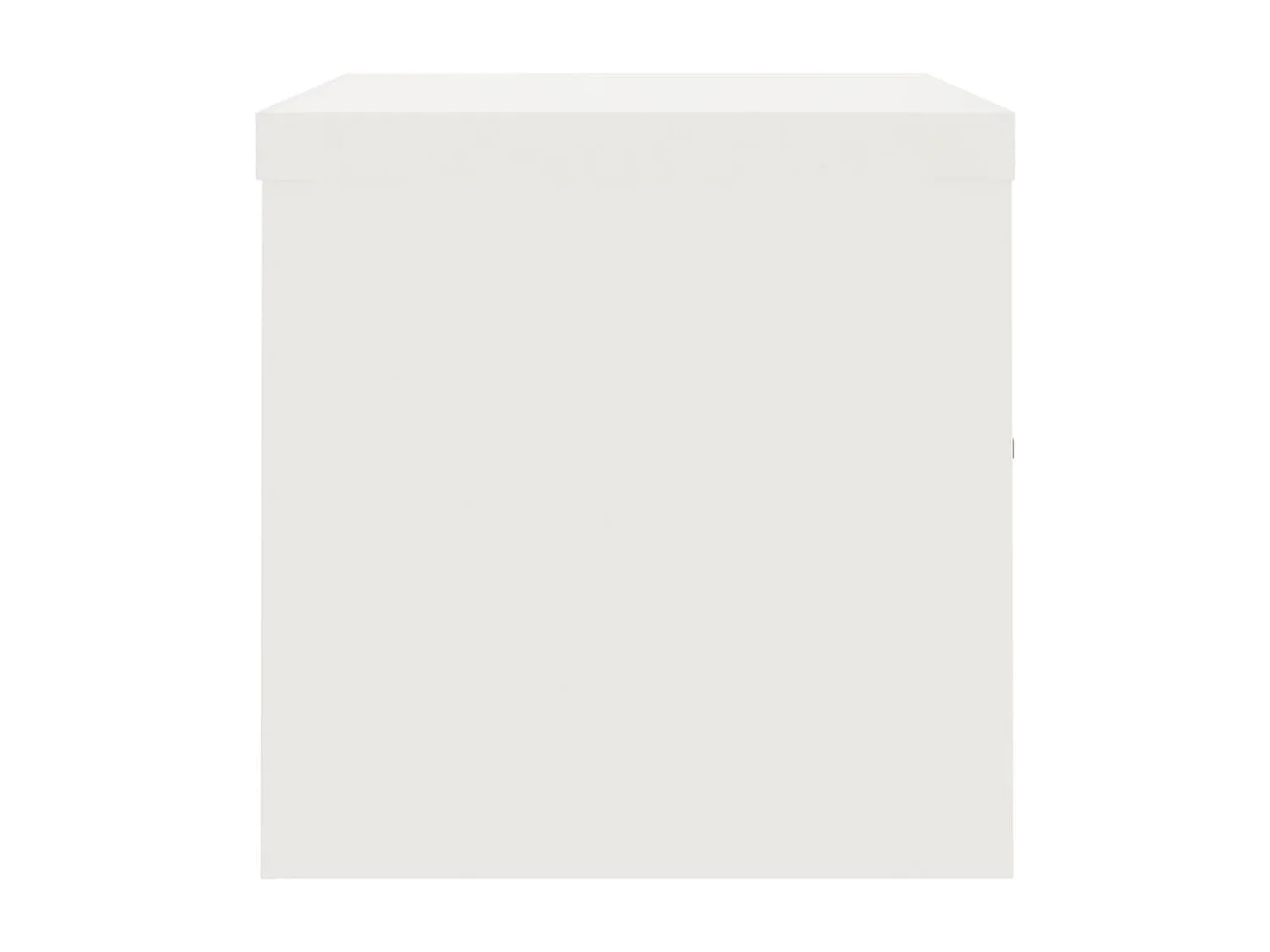 Mobiletto portadocumenti bianco 90x40x40 cm in acciaio