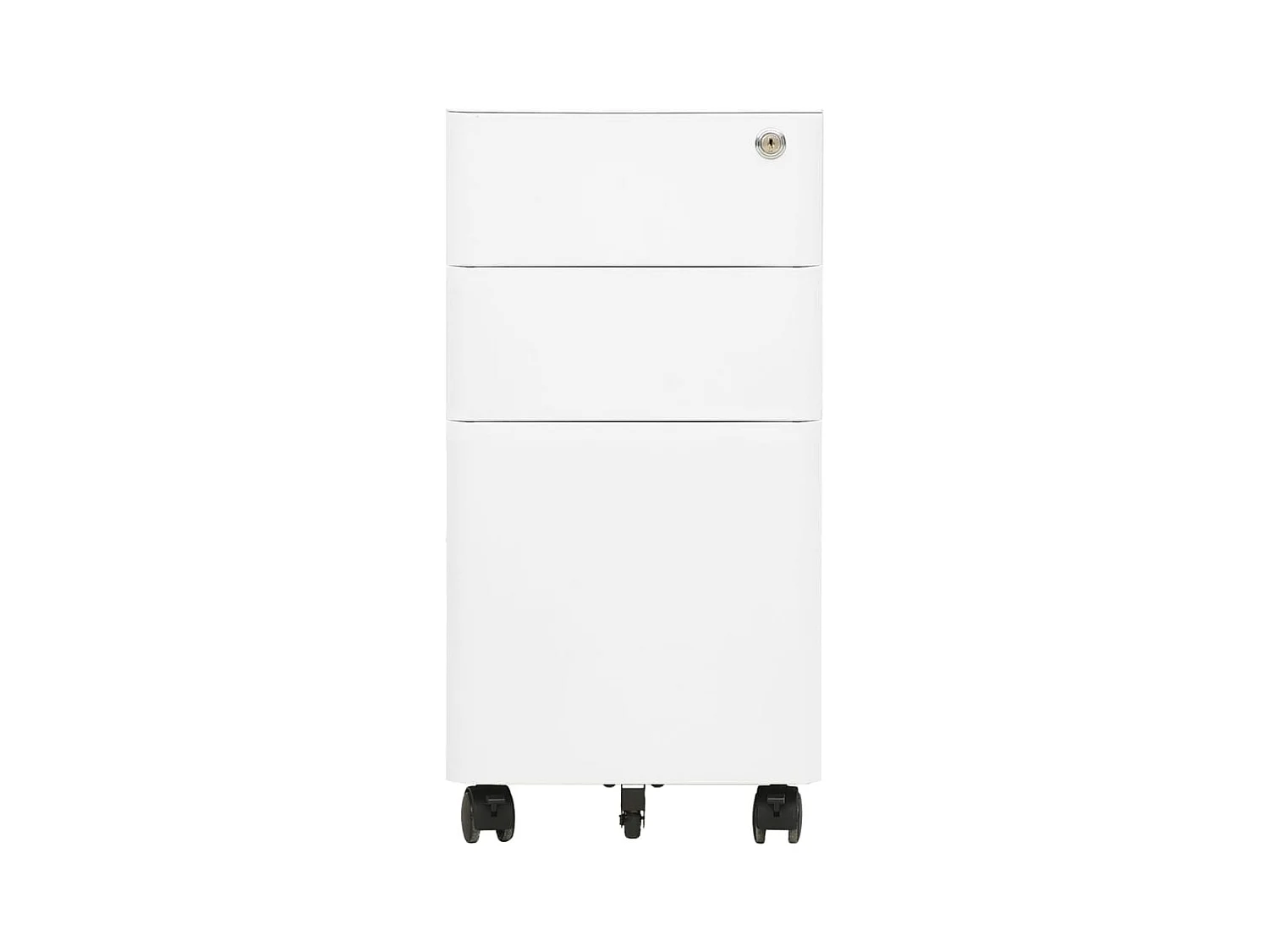 Mobile archivio mobile Bianco 30x45x59 cm Acciaio