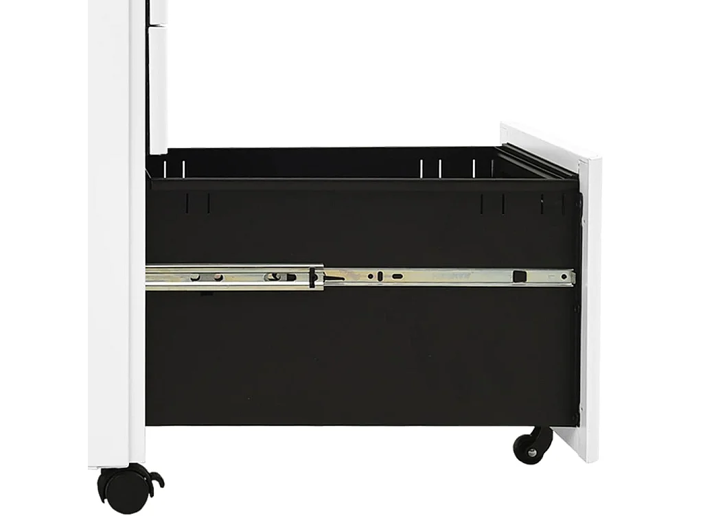 Mobile archivio mobile Bianco 30x45x59 cm Acciaio