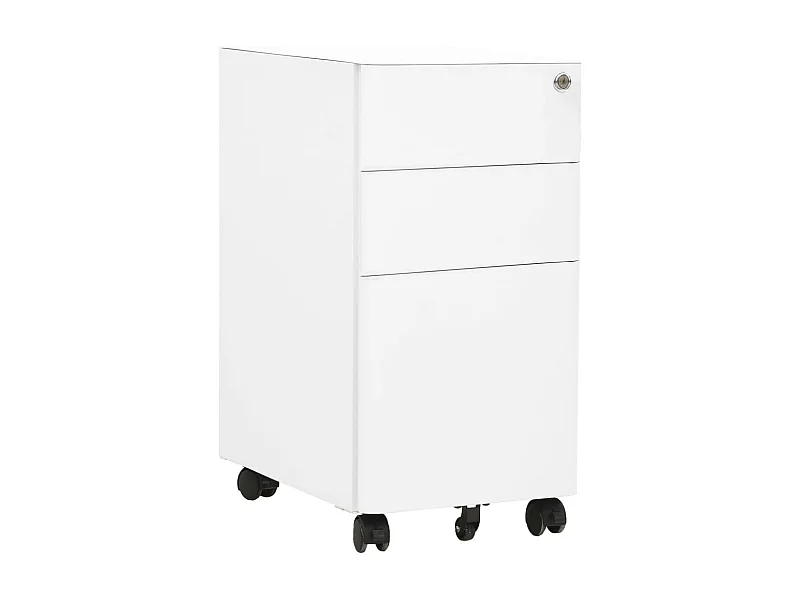 Classeur mobile Blanc 30x45x59 cm Acier
