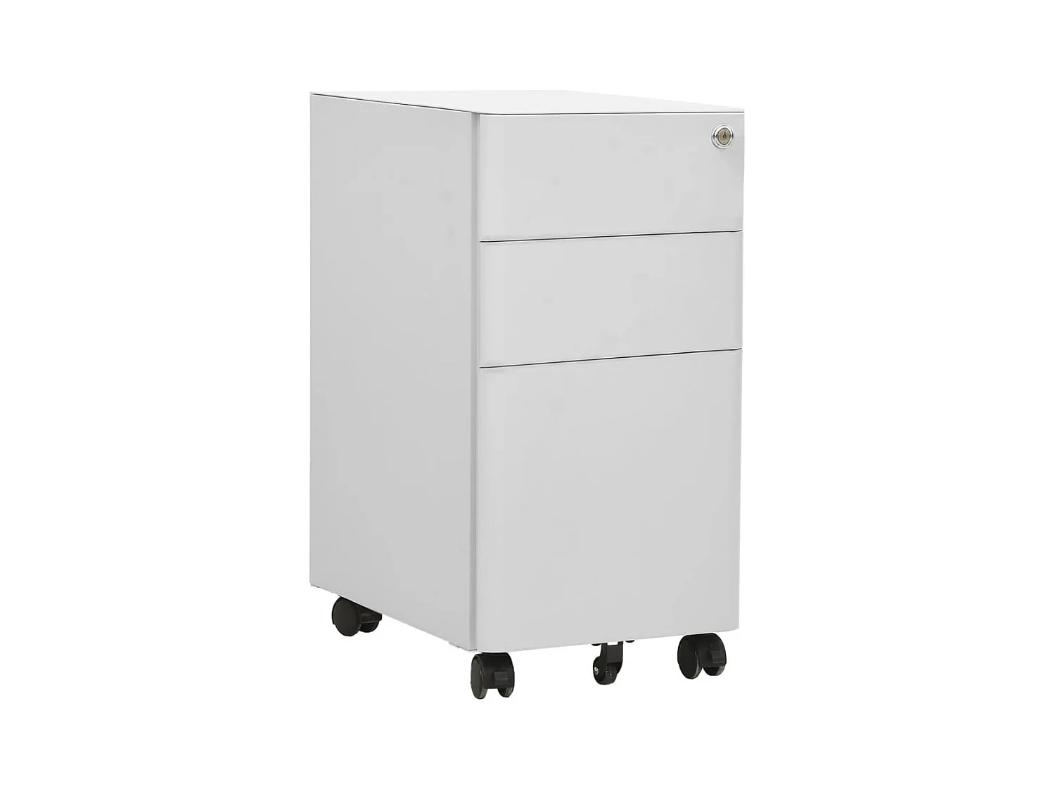 Mobiele archiefkast Lichtgrijs 30x45x59 cm Staal