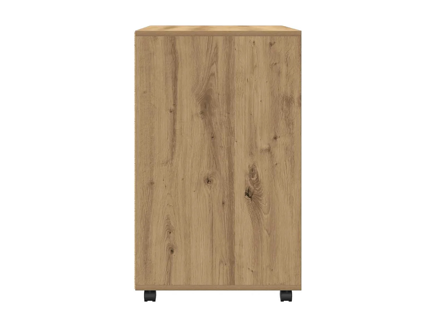 Mueble con ruedas de roble hecho a mano 60x48x81 cm madera de ingeniería