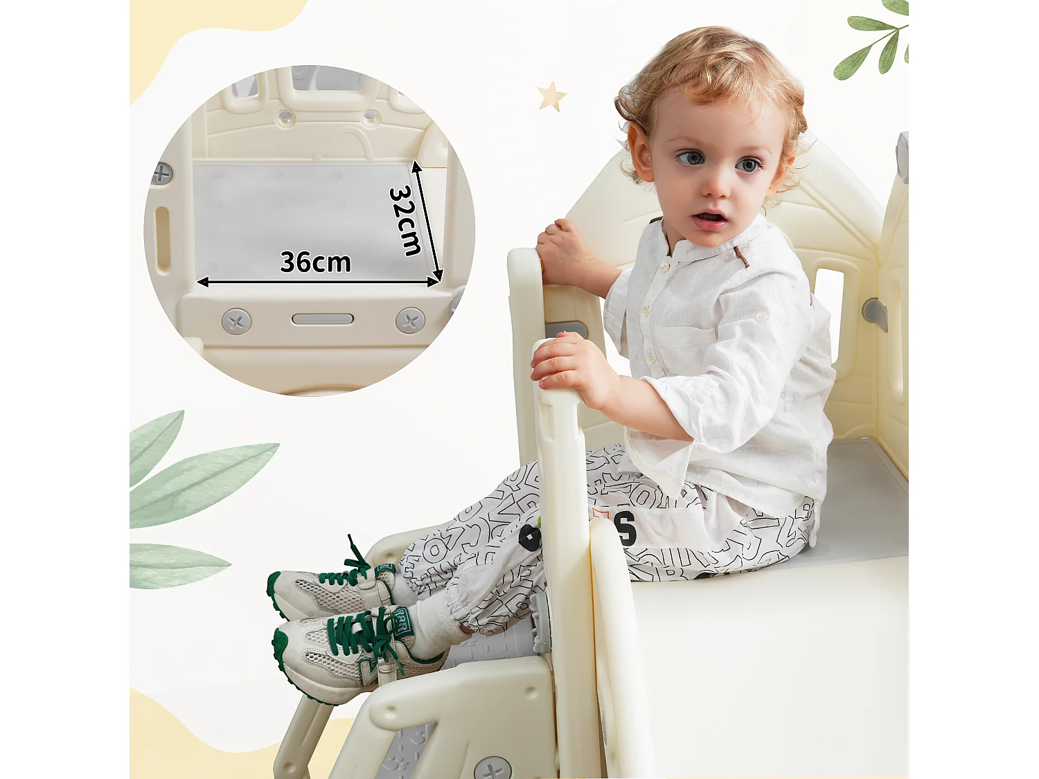 Set de toboggan pour enfants 5 en 1, avec balançoire, toboggan, escalier, panier de basket et rangement, pour intérieur