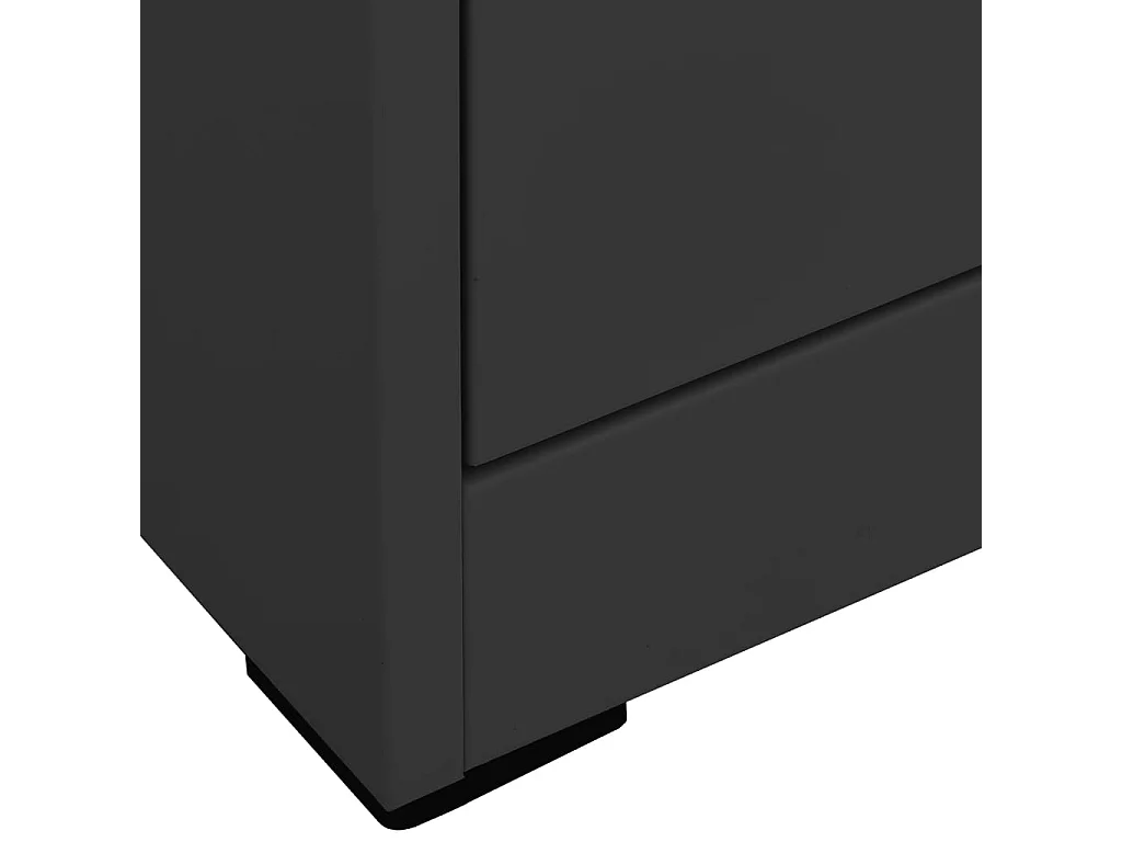 Classeur Anthracite 46x62x133 cm Acier