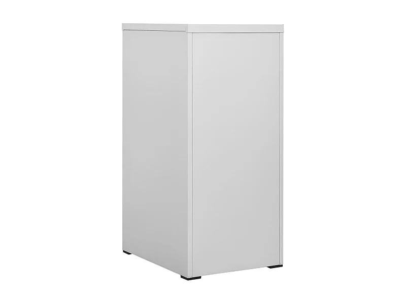 Mobiletto portadocumenti grigio chiaro 46x62x102,5 cm in acciaio