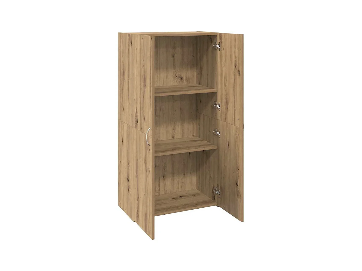 Cabinet de Bureau avec étagère chêne artisanal 60 x 32 x 115 cm