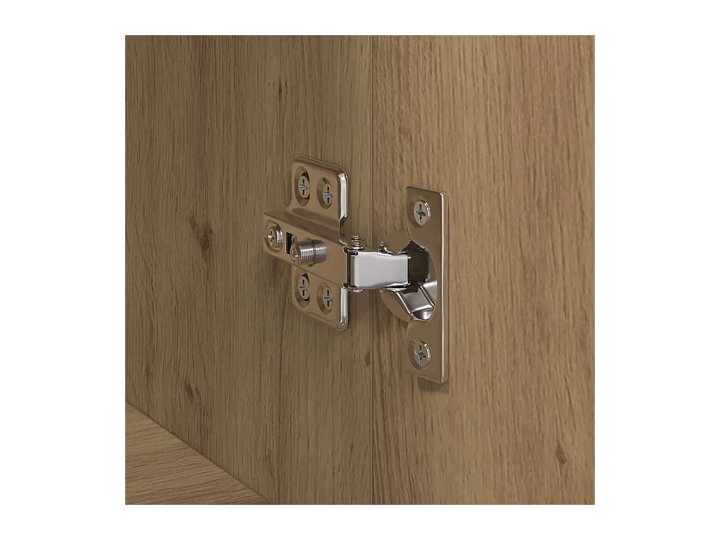 Cabinet de Bureau avec étagère chêne artisanal 60 x 32 x 115 cm