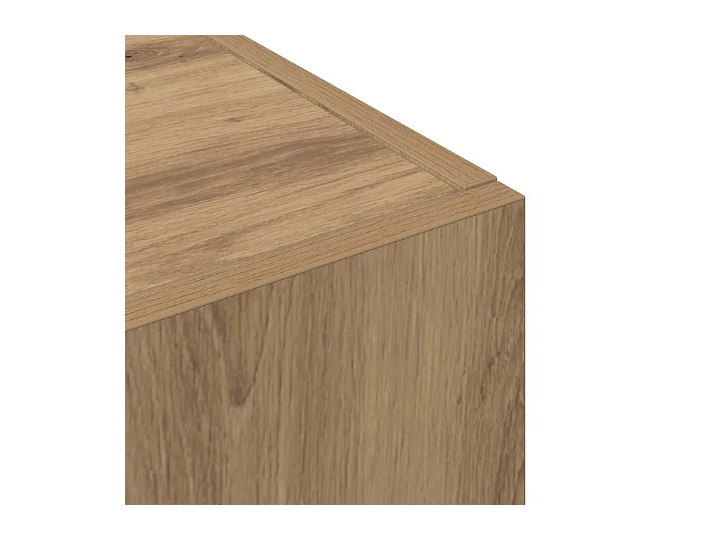 Cabinet de Bureau avec étagère chêne artisanal 60 x 32 x 115 cm