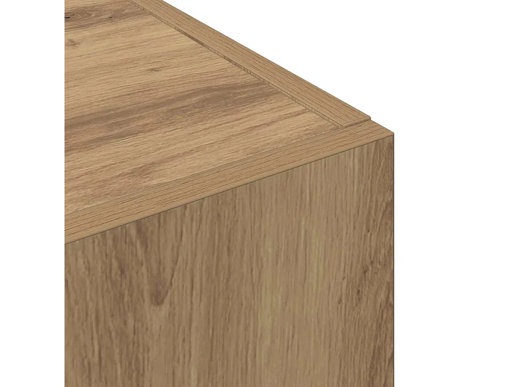 Cabinet de Bureau avec étagère chêne artisanal 60 x 32 x 115 cm