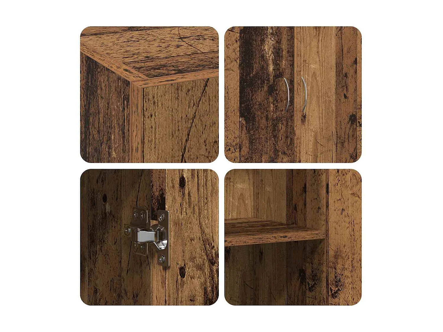 Cabinet de Bureau Bois ancien 60 x 32 x 77.5 Bois d'ingénierie