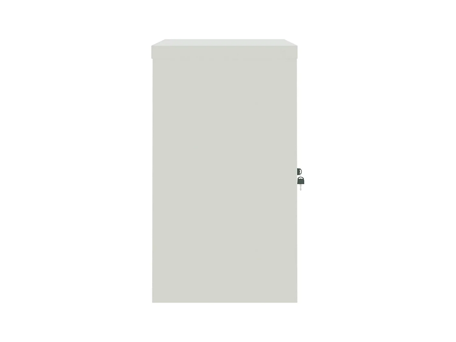 Lichtgrijze archiefkast 90x40x70 cm staal